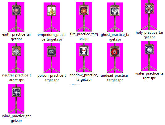 Elemental Practice Targets