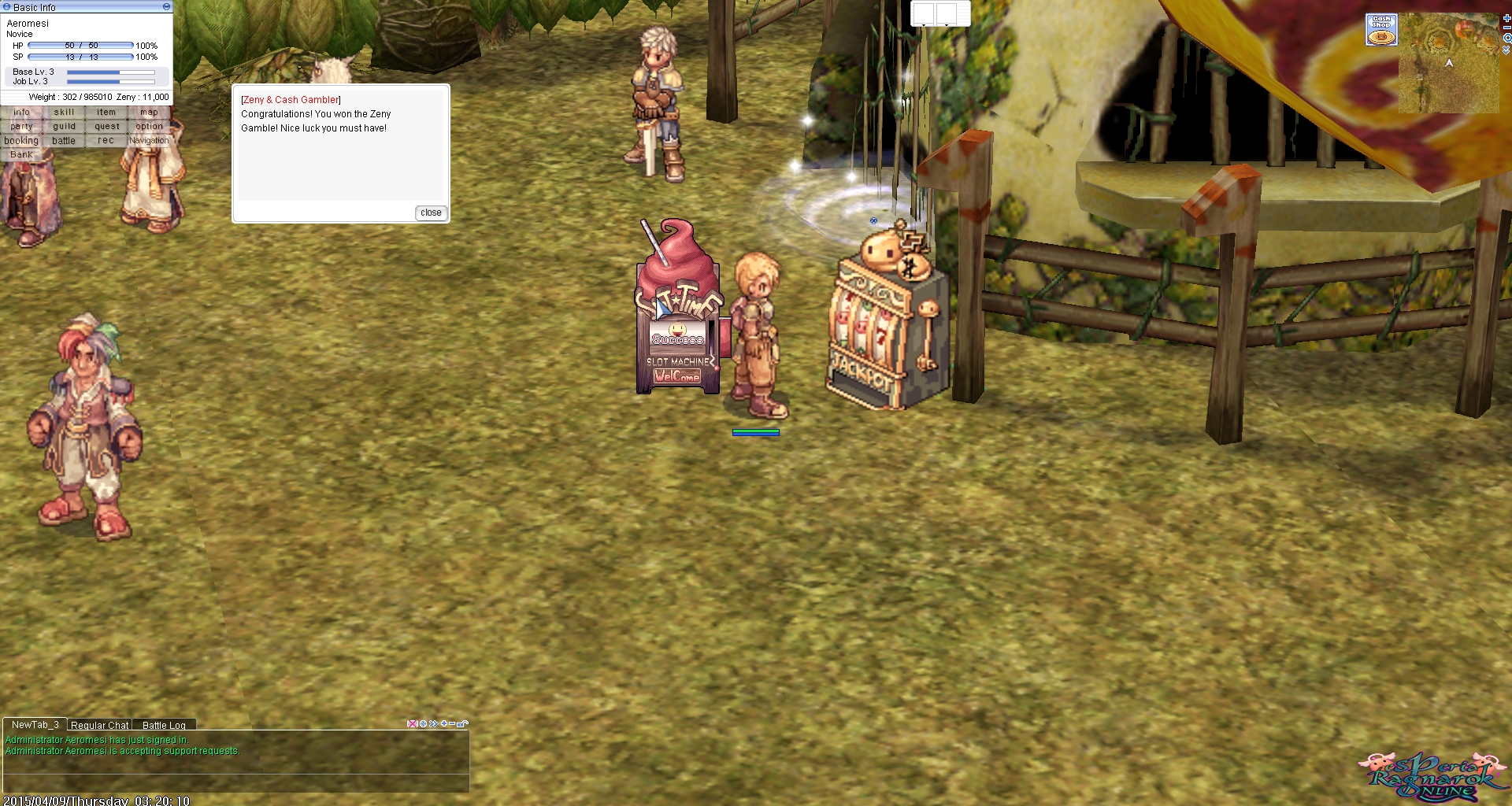 Zeny & Cash Gambler NPC