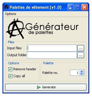 Clothes palette name generator