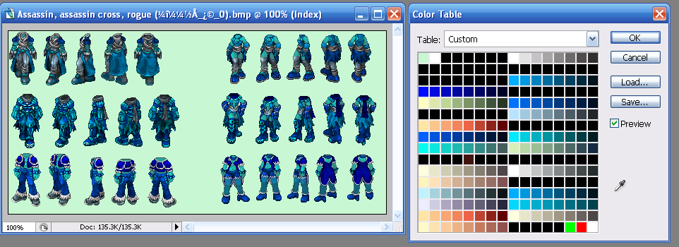 Sprite Sheets for KamiShi's Corrected Sprites