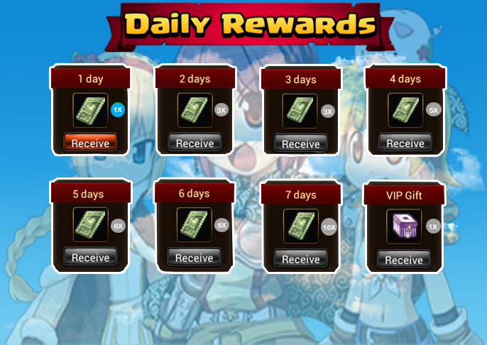 Clash of Clan Daily Rewards 8days