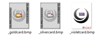 3 Colored Credit Cards