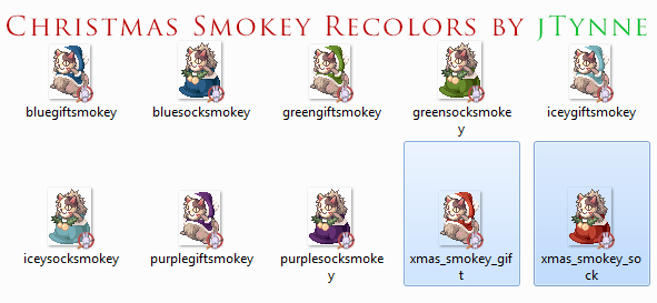 Christmas Smokey Recolors by jTynne